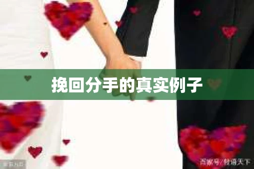 挽回分手的真实例子