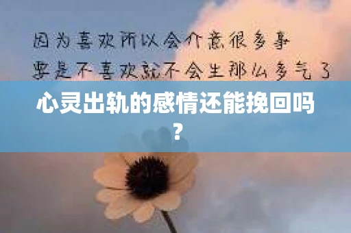 心灵出轨的感情还能挽回吗？