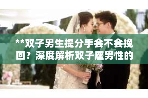 **双子男生提分手会不会挽回？深度解析双子座男性的情感决策**