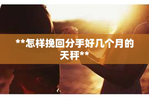 **怎样挽回分手好几个月的天秤**