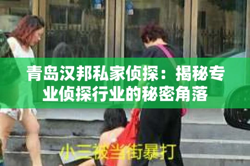 青岛汉邦私家侦探：揭秘专业侦探行业的秘密角落