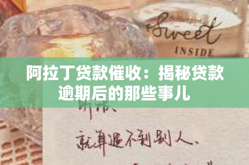 阿拉丁贷款催收：揭秘贷款逾期后的那些事儿