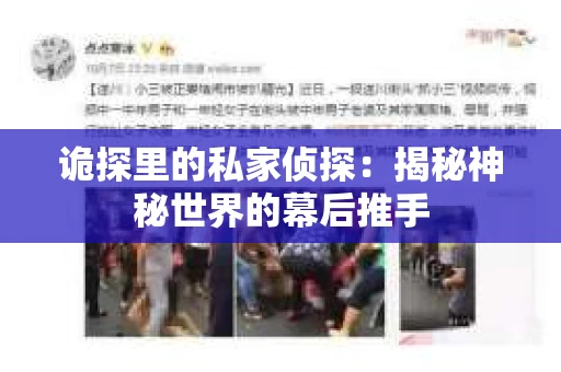 诡探里的私家侦探：揭秘神秘世界的幕后推手