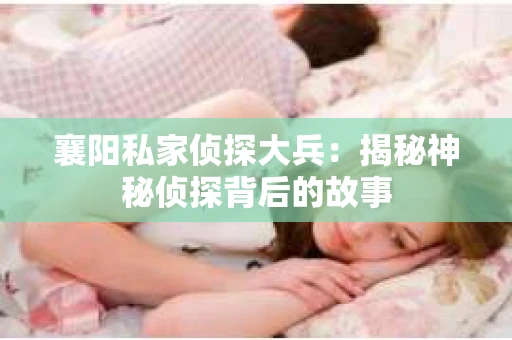 襄阳私家侦探大兵：揭秘神秘侦探背后的故事
