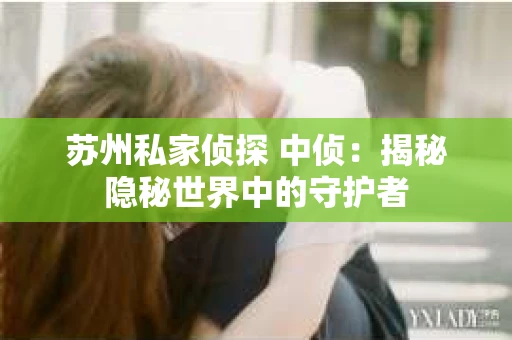 苏州私家侦探 中侦：揭秘隐秘世界中的守护者