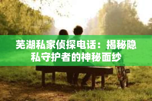 芜湖私家侦探电话：揭秘隐私守护者的神秘面纱
