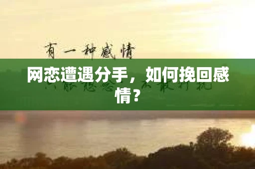 网恋遭遇分手，如何挽回感情？
